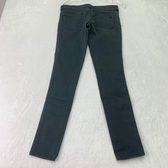 Volcom Juniors Womens Sz 9 Black Gray Stretch Skinny 30" Inseam Denim Jeans - Picture 3 of 12